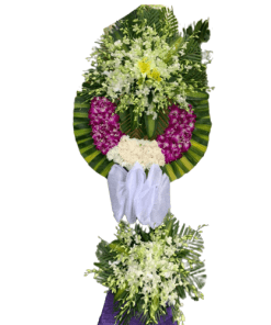 Lẵng hoa viếng đám ma đẹp - Bình an nhé 03