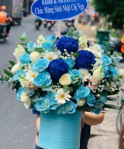 Hộp Hoa Chúc Mừng Sinh Nhật - Hương Biển